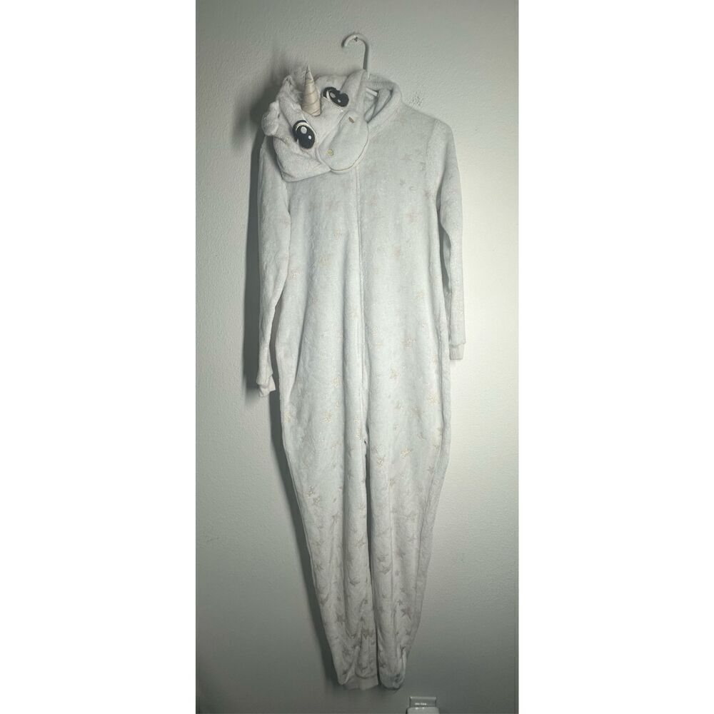 Secret Treasures Women's Fleece Unicorn One Piece Pajamas Size M
